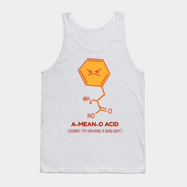 A-Mean-O Acid Tank Top by Chemis-Tees